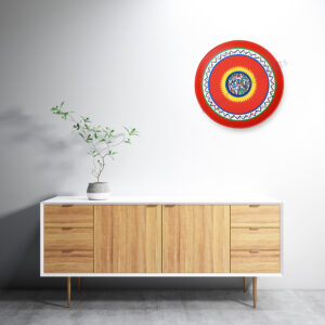 Wall plate decor red