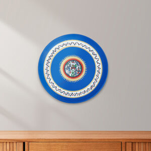 Terracotta Wall Hanging Plates Handmade and Handpainted/Madhubani Painting