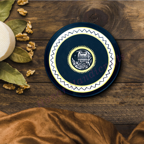 Terracotta Wall Hanging Plates Handmade and Handpainted/Madhubani Painting