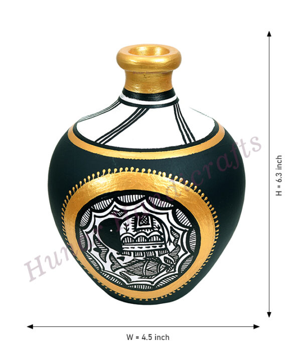 Handmade and Handpainted/Madhubani Flowerpot