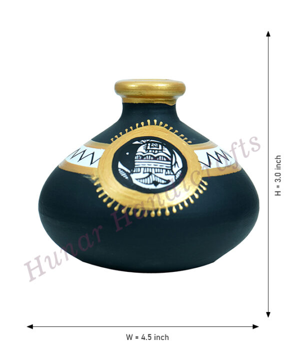 Terracotta Flowerpots Handmade Painted Madhubani Art