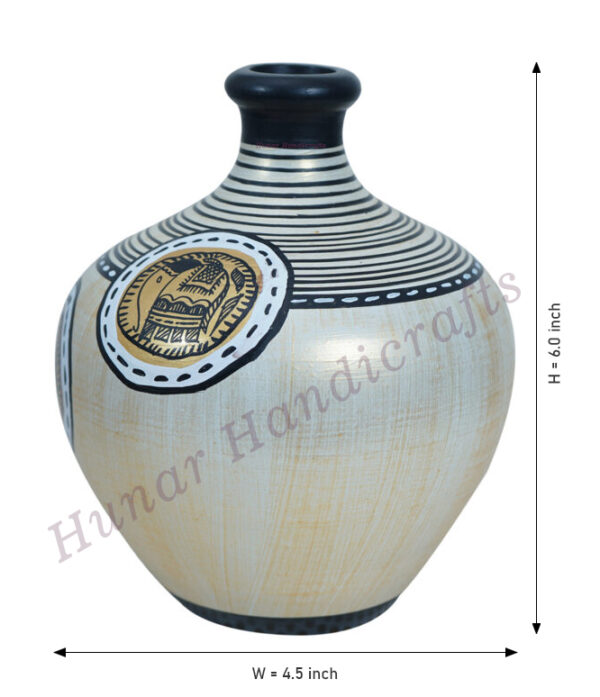 Terracotta table lamp blue HH-M-002-12